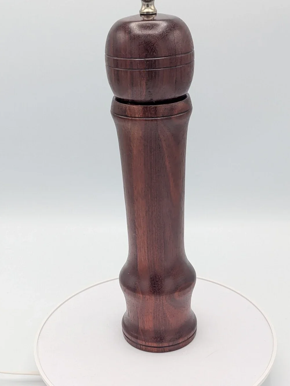 Hand-Turned Mid-Century Bloodwood Pepper Mill